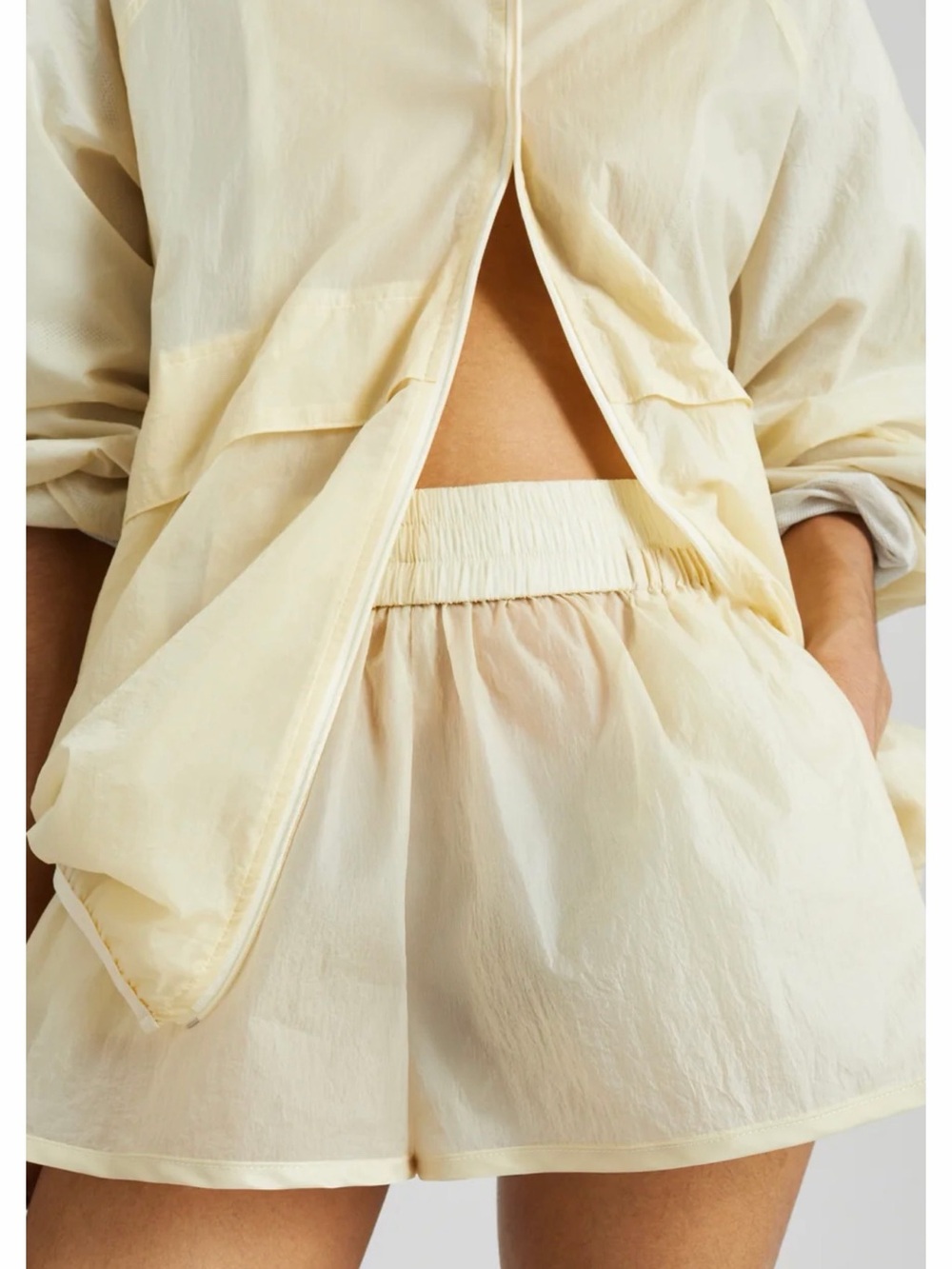 The Frankie Shop Bicos Sheer Mini Track Short